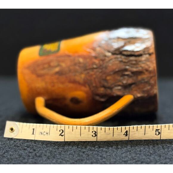 Vintage “Cuss Box” Wooden Mug – Rustic Folk Art Gag Gift / Swear Jar Humor 1970s - Picture 6 of 6